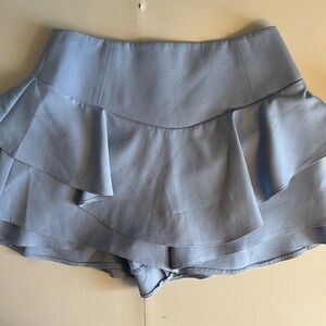 Women's Light Blue Ruffle Skort